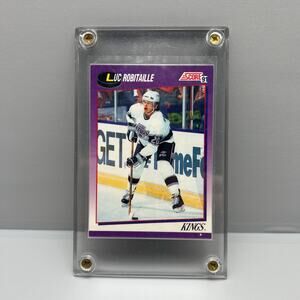 Score 1991 NHL Los Angeles Kings Luc Robitaille Hockey Card Encased